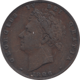 1826 FARTHING ( VF ) - Farthing - Cambridgeshire Coins