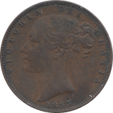 1853 FARTHING ( VF ) - Farthing - Cambridgeshire Coins