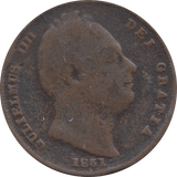 1851 FARTHING ( FAIR ) - Farthing - Cambridgeshire Coins