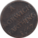 1667 FARTHING TOKEN NORWICH