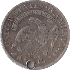 1836 SILVER FIVE CENTS USA - WORLD COIN - Cambridgeshire Coins