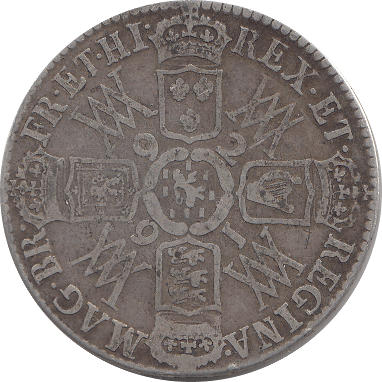 1692 HALFCROWN ( FINE ) 3