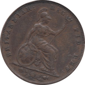 1838 FARTHING ( VF ) - Farthing - Cambridgeshire Coins