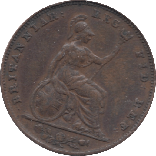 1838 FARTHING ( VF ) - Farthing - Cambridgeshire Coins