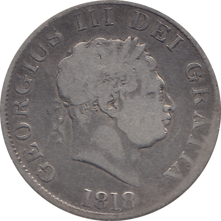 1818 HALFCROWN ( FAIR ) 3