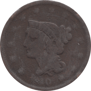1840 ONE CENT USA - WORLD COIN - Cambridgeshire Coins
