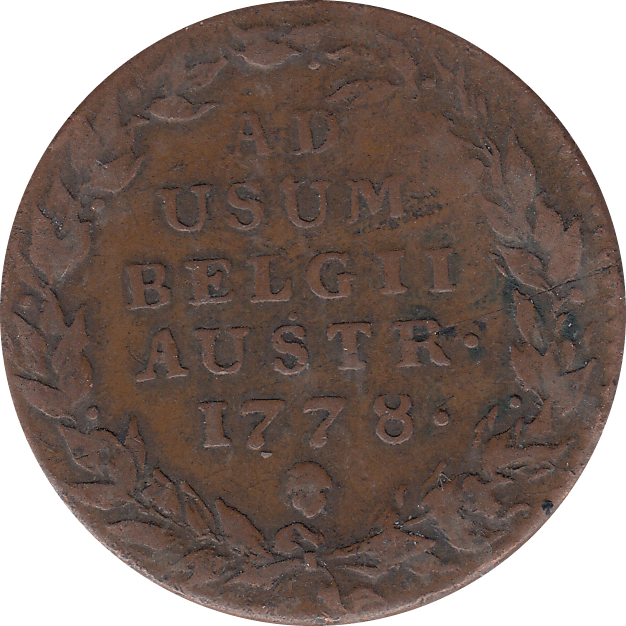 1778 2 LIARDS AUSTRIAN NETHERLANDS