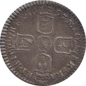 1697 SIXPENCE ( GVF ) 2