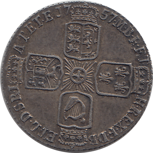 1757 SIXPENCE ( EF ) 2