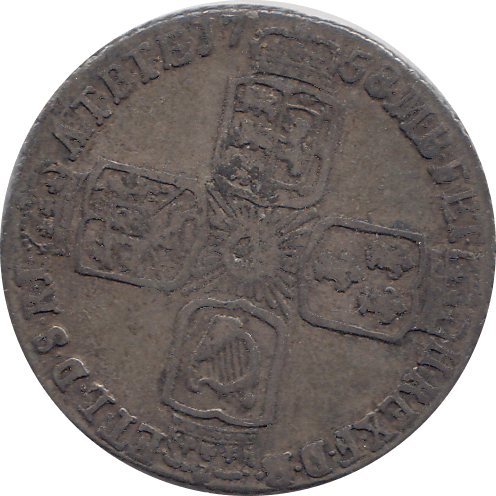 1758 SIXPENCE ( VF ) 2