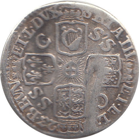 1723 SIXPENCE BENT ( FINE ) 2