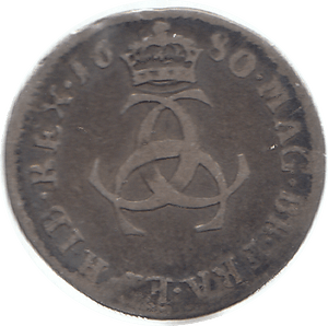 1680 MAUNDY THREEPENCE ( NF ) 3