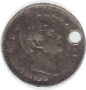 1835 THREE HALF PENCE ( GVF ) HOLED - Three Half Pence - Cambridgeshire Coins