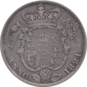 1821 HALFCROWN ( GF )