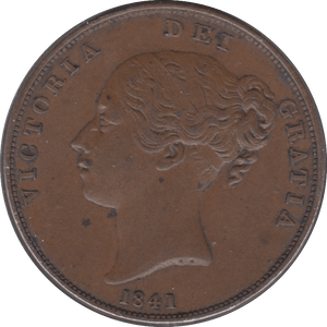 1841 PENNY ( EF ) 2 - Penny - Cambridgeshire Coins