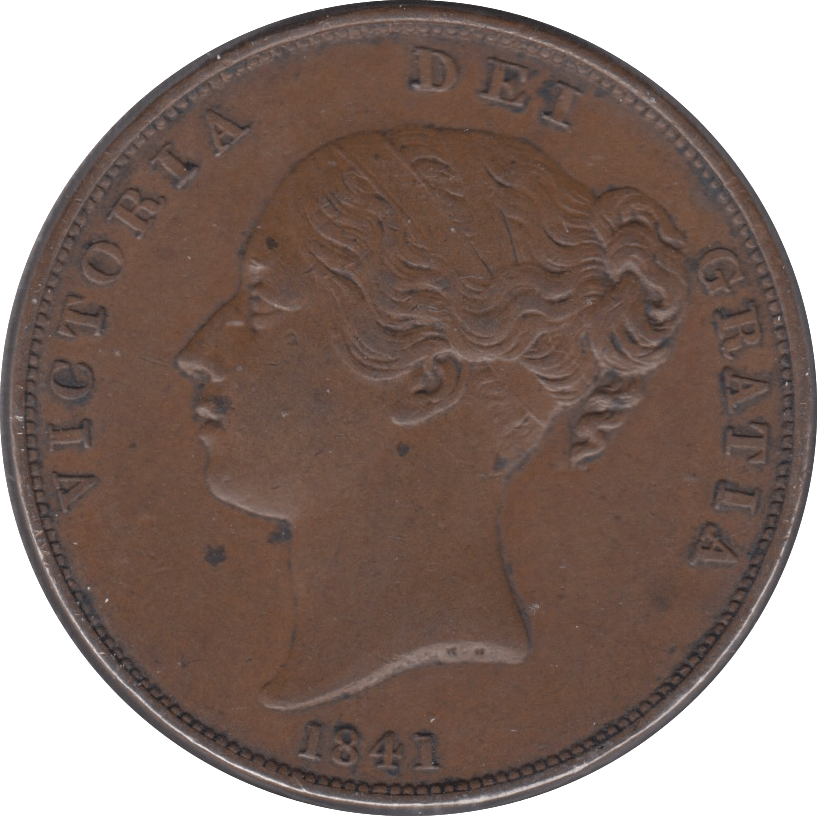 1841 PENNY ( EF ) 2 - Penny - Cambridgeshire Coins