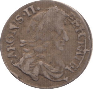 1679 MAUNDY THREEPENCE ( FINE )