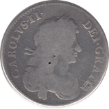 1669 HALFCROWN ( FAIR ) CHARLES II
