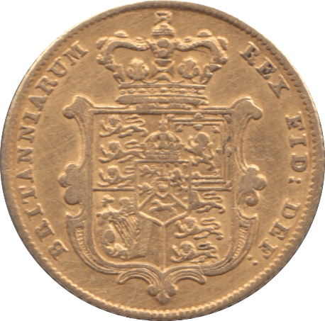 1827 GOLD HALF SOVEREIGN ( GVF ) 3 - Half Sovereign - Cambridgeshire Coins