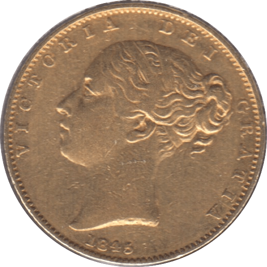 1845 GOLD SOVEREIGN ( GVF ) - Sovereign - Cambridgeshire Coins