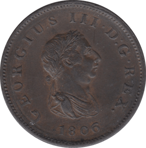 1806 HALFPENNY ( UNC ) 4