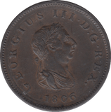 1806 HALFPENNY ( UNC ) 4