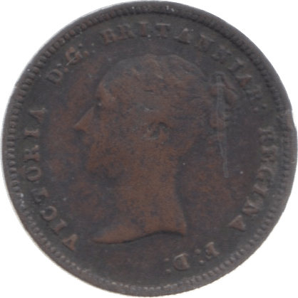 1844 HALF FARTHING ( FINE ) 3 - Half Farthing - Cambridgeshire Coins