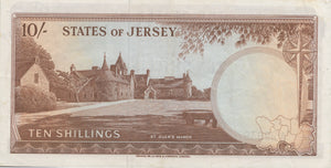 10 SHILLINGS JERSEY BANKNOTE REF 1507