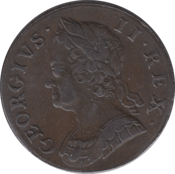 1754 HALF PENNY ( EF ) 3