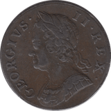 1754 HALF PENNY ( EF ) 3