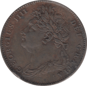 1825 FARTHING ( GVF ) - Farthing - Cambridgeshire Coins