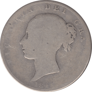 1845 HALFCROWN ( FAIR ) 4 - Halfcrown - Cambridgeshire Coins