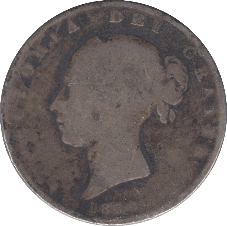 1850 HALFCROWN ( POOR ) 9 - Halfcrown - Cambridgeshire Coins