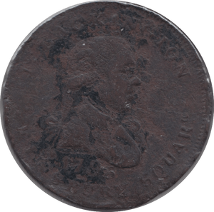 1795 HALF PENNY TOKEN LACKINGTON