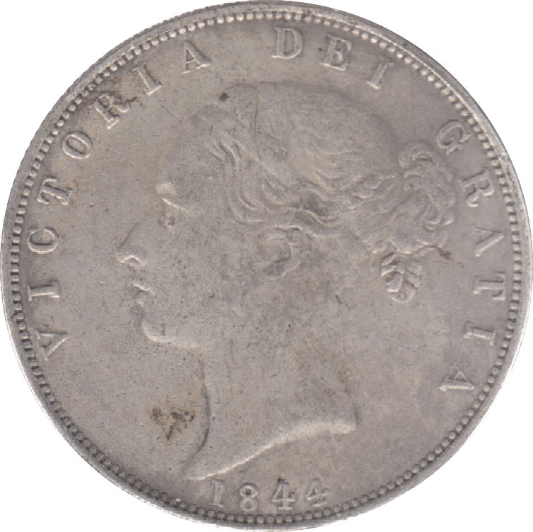 1844 HALFCROWN ( VF ) 6 - Halfcrown - Cambridgeshire Coins