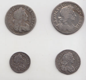 1683 MAUNDY SET CHARLES II