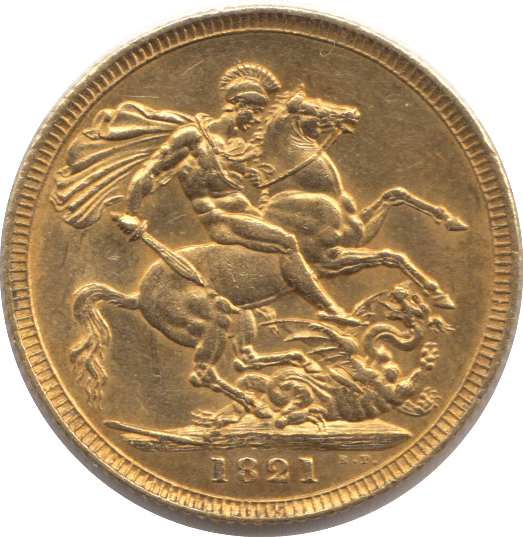 1821 GOLD SOVEREIGN ( UNC )