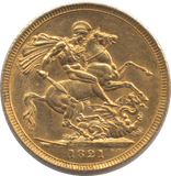 1821 GOLD SOVEREIGN ( UNC )