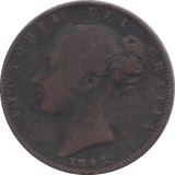 1843 FARTHING ( FINE ) 4 - Farthing - Cambridgeshire Coins