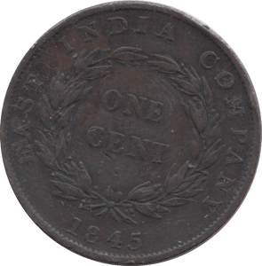 1845 EAST INDIA COMPANY ONE CENT - WORLD COINS - Cambridgeshire Coins
