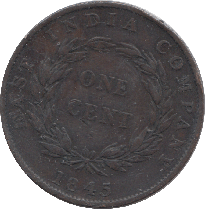1845 EAST INDIA COMPANY ONE CENT - WORLD COINS - Cambridgeshire Coins