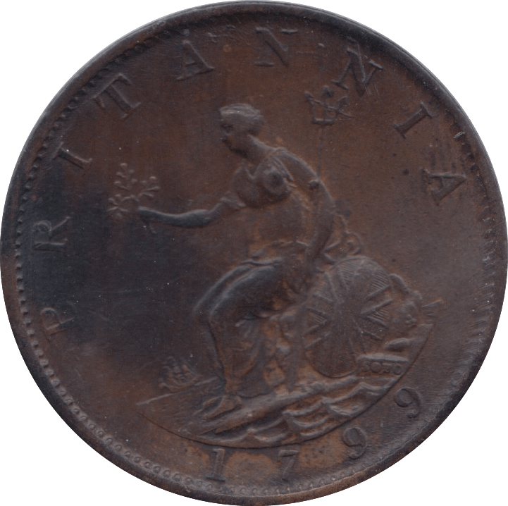 1799 HALFPENNY ( EF ) 3