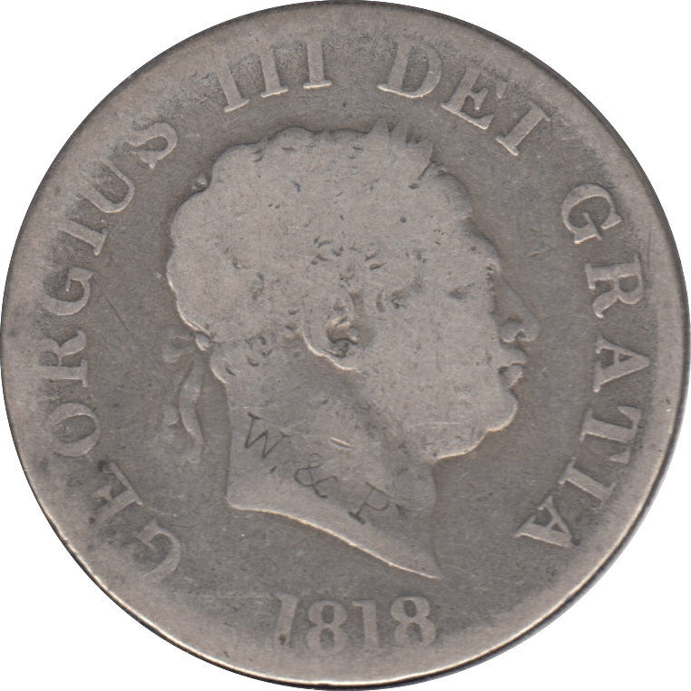 1818 HALFCROWN ( FAIR ) 6