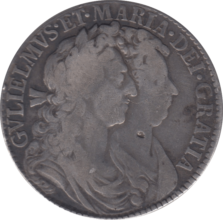 1689 HALFCROWN ( VF )