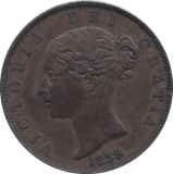 1838 HALFPENNY ( EF ) 4 - Halfpenny - Cambridgeshire Coins