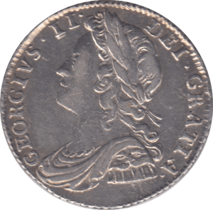 1723 SIXPENCE ( AUNC )