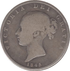 1845 HALFCROWN ( NF ) 6 - Halfcrown - Cambridgeshire Coins