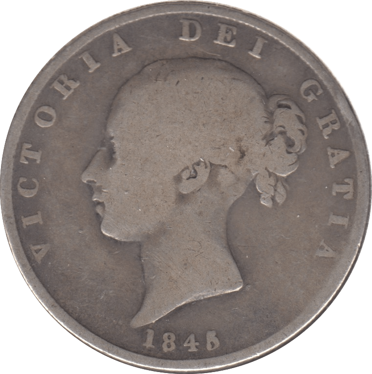 1845 HALFCROWN ( NF ) 6 - Halfcrown - Cambridgeshire Coins