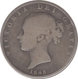 1845 HALFCROWN ( NF ) 6 - Halfcrown - Cambridgeshire Coins
