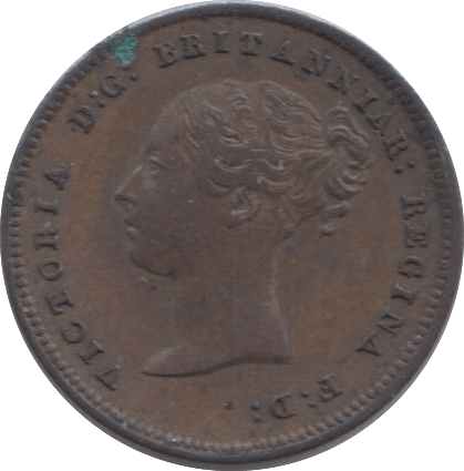 1843 HALF FARTHING ( EF ) 9 - Half Farthing - Cambridgeshire Coins